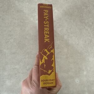 Pay Streak book John baragwanath Vtg 1936 Dubbledee Doran First Edition ￼